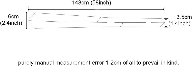 GUSLESON ربطة عنق رفيعة بلون موحد 2.4" (6 سم) للرجال - Image 3